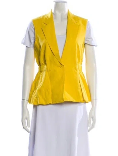 Pre-owned Ulla Johnson Vest In Yellow