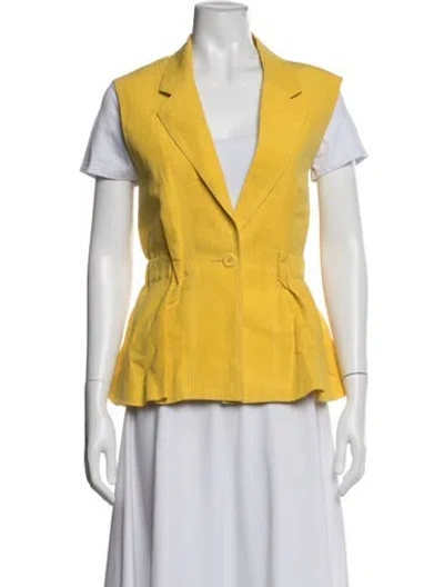 Pre-owned Ulla Johnson Vest In Yellow