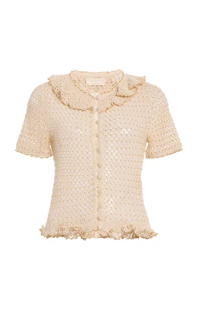 Ulla Johnson Vianne Pima Cotton Knit Top In Neutral