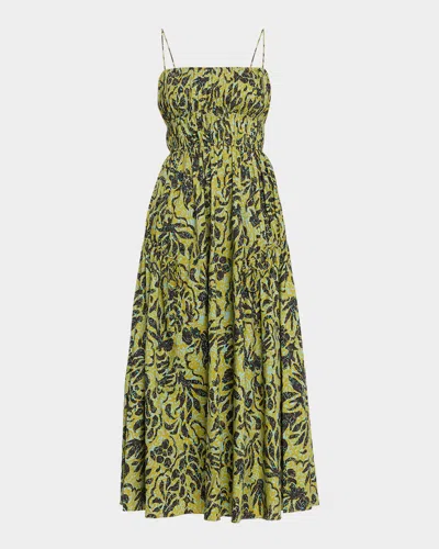 Ulla Johnson Vidri Cami Cotton Dress In Green