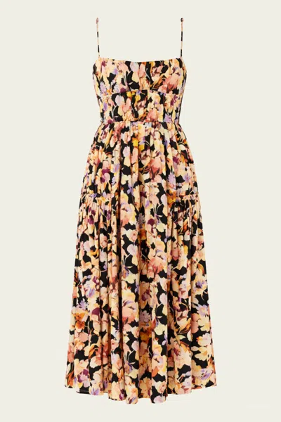 Ulla Johnson Vidri Cotton Cami Dress In Night Bloom In Multi
