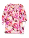 Ulla Johnson Vienne Blouse In Azalea In Pink