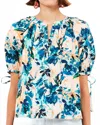Ulla Johnson Vienne Tie Cuffs Blouse In Delphinium In Blue