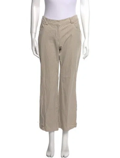 Pre-owned Ulla Johnson Vintage Wide Leg Pants In Neutral