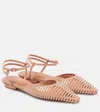 Ulla Johnson Violette Leather Flats In Beige