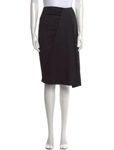 Pre-owned Ulla Johnson Virgin Wool Knee-length Skirt In Black