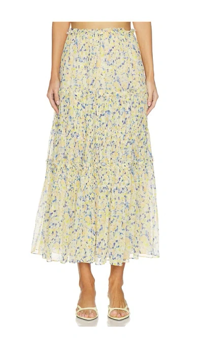 Ulla Johnson Virginie Silk Skirt In Yellow