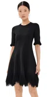 Ulla Johnson Vittoria Fringe Dress In Onyx