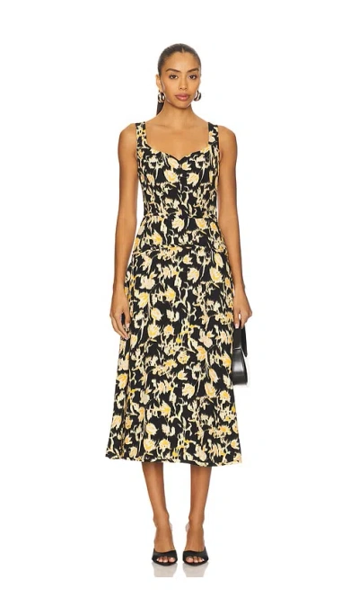 Ulla Johnson Vivi Sweetheart Midi Dress In Multi