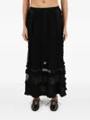 Ulla Johnson Vivian Ruffle Skirt In Black
