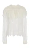 Ulla Johnson Viviane Capelet Shirt In Ivory
