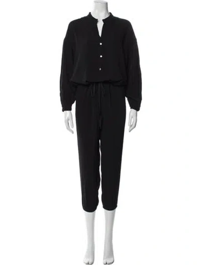 Pre-owned Ulla Johnson V-neck Jumpsuit In Black