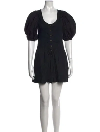 Pre-owned Ulla Johnson V-neck Jumpsuit In Black