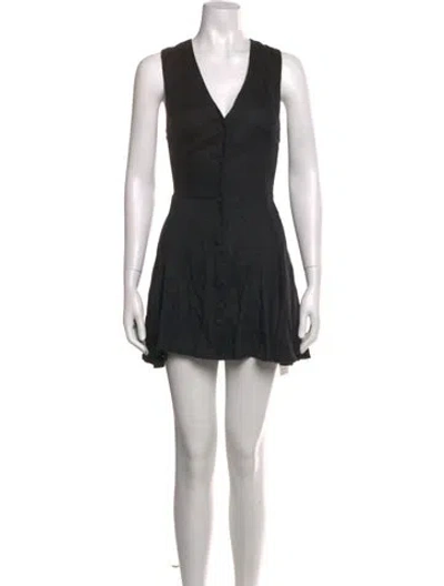Pre-owned Ulla Johnson V-neck Jumpsuit In Black