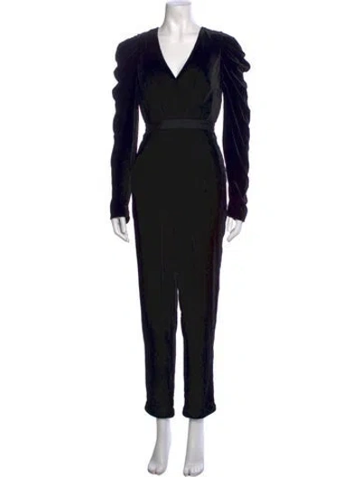 Pre-owned Ulla Johnson V-neck Jumpsuit In Black