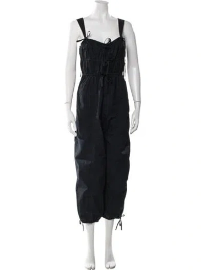Pre-owned Ulla Johnson V-neck Jumpsuit In Blue