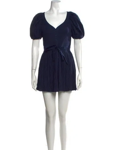 Pre-owned Ulla Johnson V-neck Jumpsuit In Blue