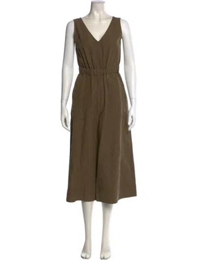 Pre-owned Ulla Johnson V-neck Jumpsuit In Green