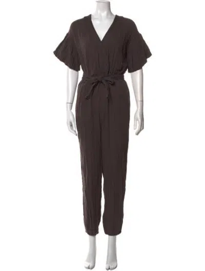 Pre-owned Ulla Johnson V-neck Jumpsuit In Grey