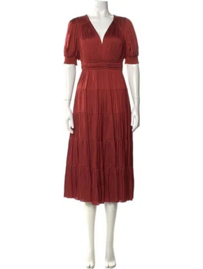 Pre-owned Ulla Johnson V-neck Long Dress