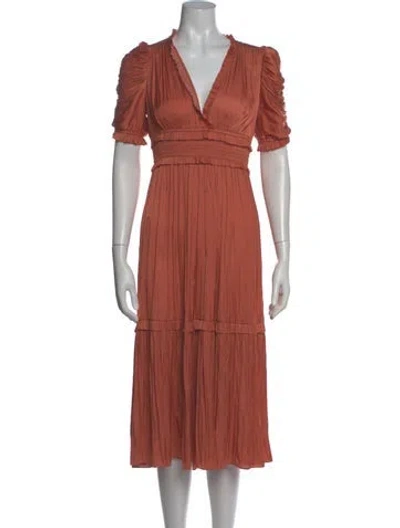 Pre-owned Ulla Johnson V-neck Midi Length Dress