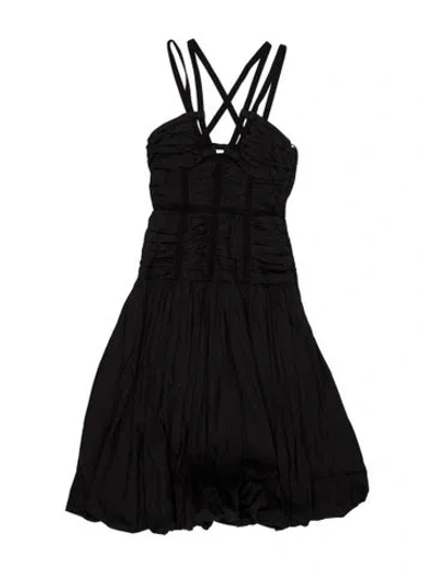 Pre-owned Ulla Johnson V-neck Mini Dress In Blue