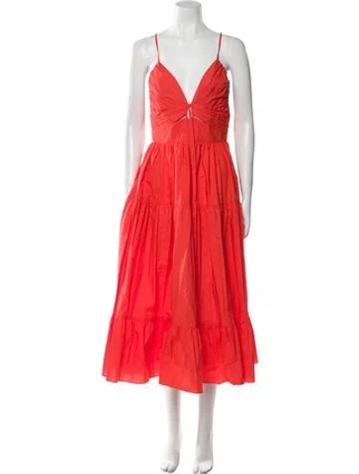 Pre-owned Ulla Johnson V-neck Mini Dress W/ Tags In Multi