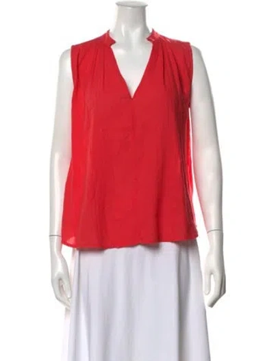 Pre-owned Ulla Johnson V-neck Sleeveless Blouse In Pink