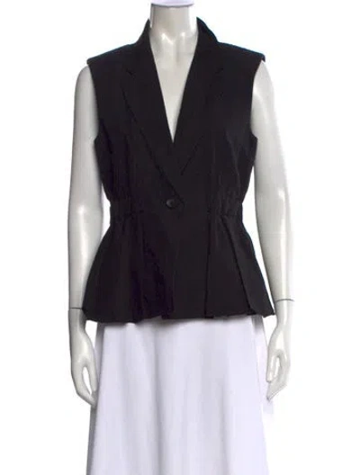 Pre-owned Ulla Johnson V-neck Sleeveless Top In Black