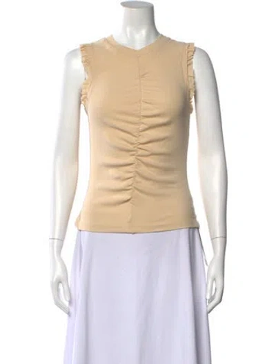 Pre-owned Ulla Johnson V-neck Sleeveless Top In Neutral