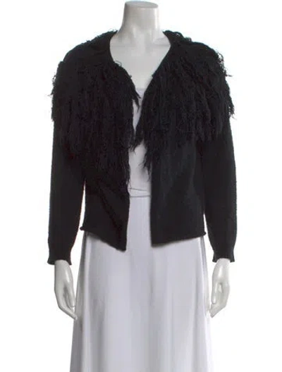 Pre-owned Ulla Johnson V-neck Sweater In Black