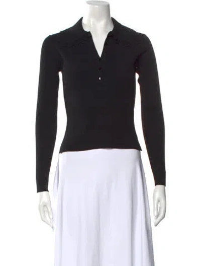 Pre-owned Ulla Johnson V-neck Sweater In Black