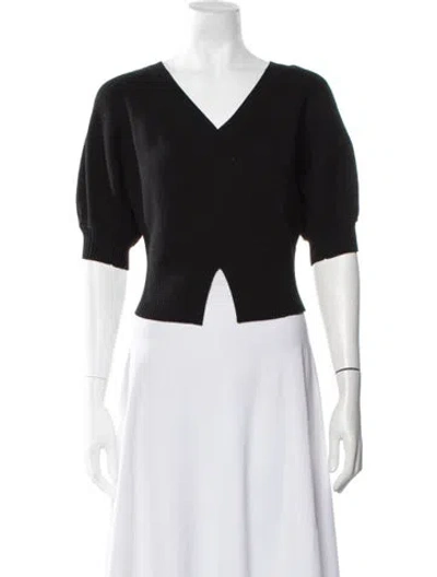 Pre-owned Ulla Johnson V-neck Sweater In Black