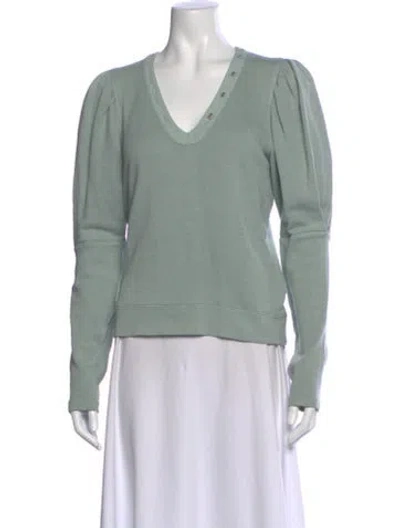 Pre-owned Ulla Johnson V-neck Sweater In Blue