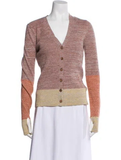 Pre-owned Ulla Johnson V-neck Sweater In Purple