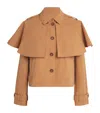 Ulla Johnson Water-repellent River Cape-layer Jacket In Orange