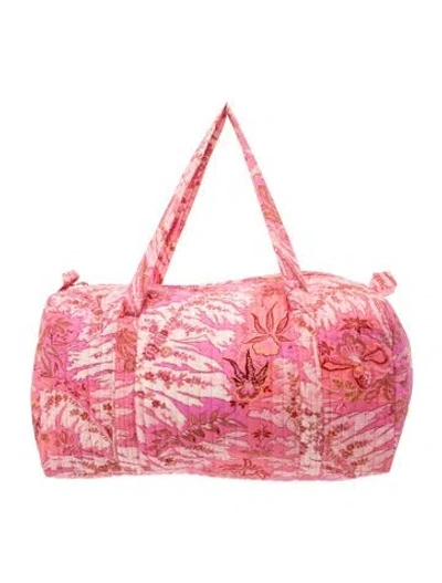 Pre-owned Ulla Johnson Weekender Bag In Pink