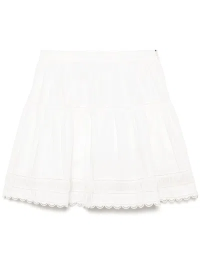Ulla Johnson White Ayla Skirt