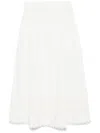 Ulla Johnson Tiered Lace Trim Skirt With Scallop Edge