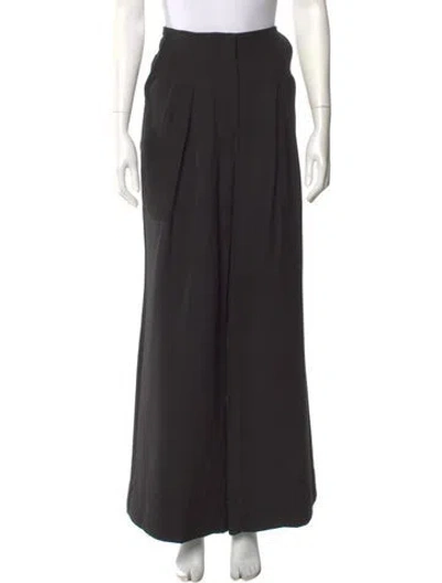 Pre-owned Ulla Johnson Wide Leg Pants In Black