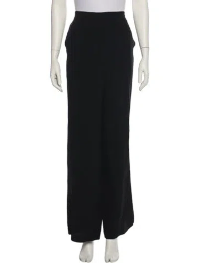 Pre-owned Ulla Johnson Wide Leg Pants In Black