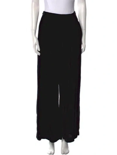 Pre-owned Ulla Johnson Wide Leg Pants In Black