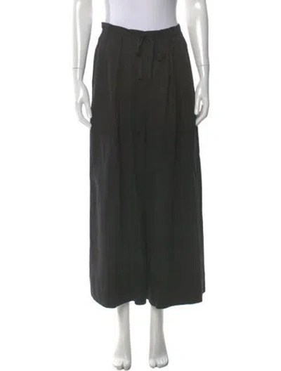 Pre-owned Ulla Johnson Wide Leg Pants In Black