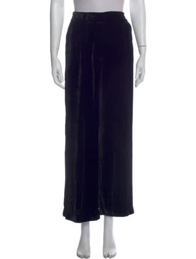 Pre-owned Ulla Johnson Wide Leg Pants In Black