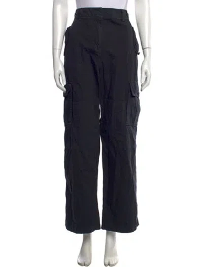Pre-owned Ulla Johnson Wide Leg Pants In Black
