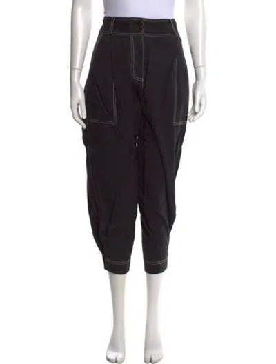 Pre-owned Ulla Johnson Wide Leg Pants In Black