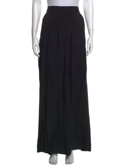 Pre-owned Ulla Johnson Wide Leg Pants In Black
