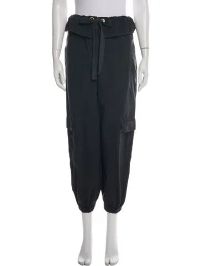 Pre-owned Ulla Johnson Wide Leg Pants In Black
