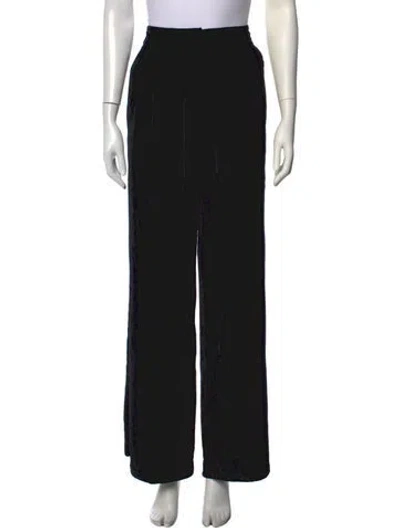 Pre-owned Ulla Johnson Wide Leg Pants In Black