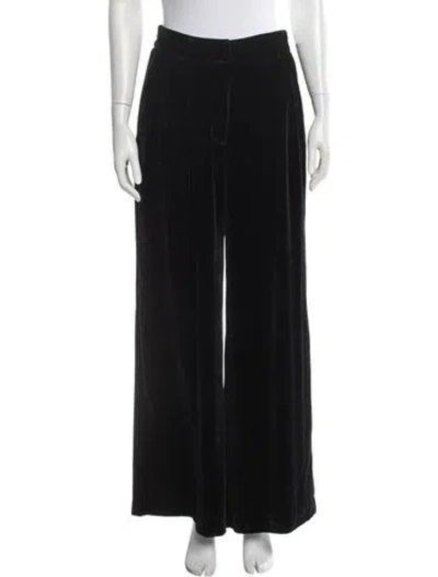 Pre-owned Ulla Johnson Wide Leg Pants In Black